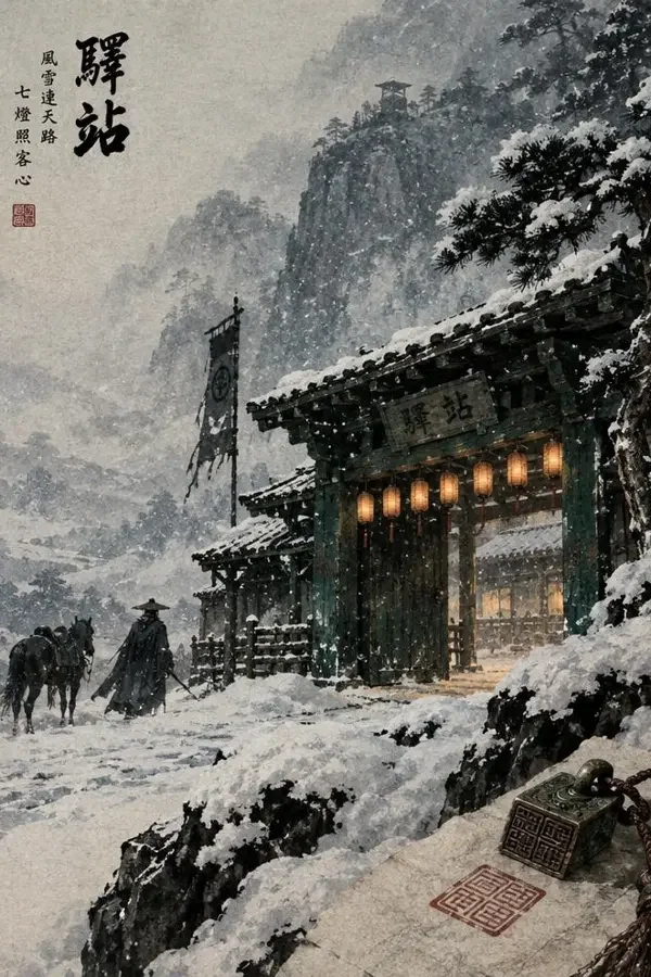 《七夜驿站》封面缩略图，武侠悬疑